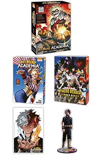 My Hero Academia T34 - Edition collector: Coffret avec jaquette alternative, l'anime comics My Hero Academia Heroes Rising, un stand acrylique, un ex-libri von KI-OON